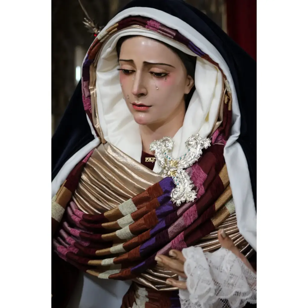 María Santísima de la Paz ataviada para el Tiempo de Cuaresma