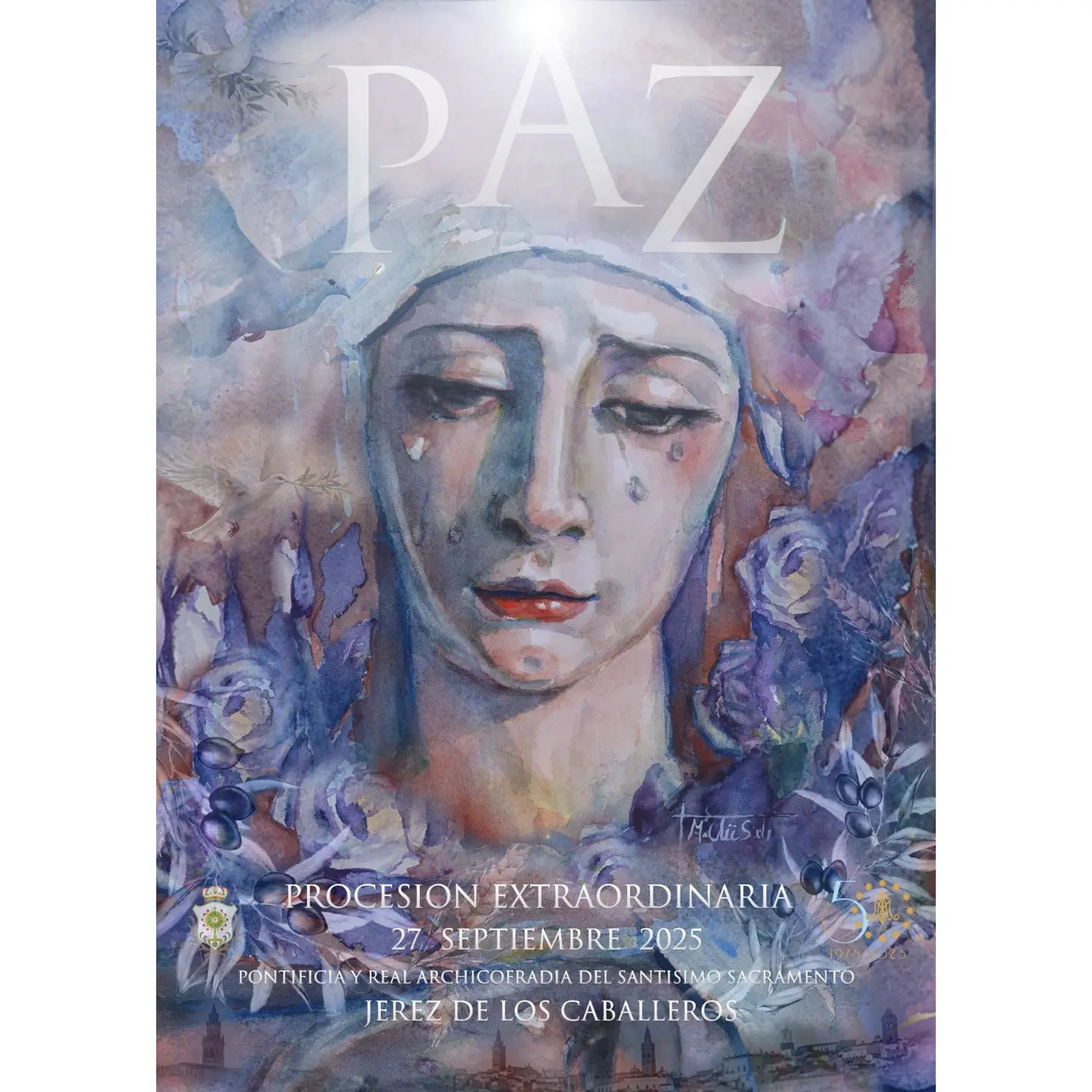 Cartel de la Procesión Extraordinaria de María Santísima de la Paz